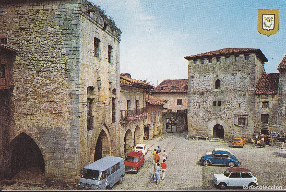 Postales: Postal 61640 : Santillana del Mar (Cantabria). Torres de Borja siglo XV y del Merino siglo XIV - Va