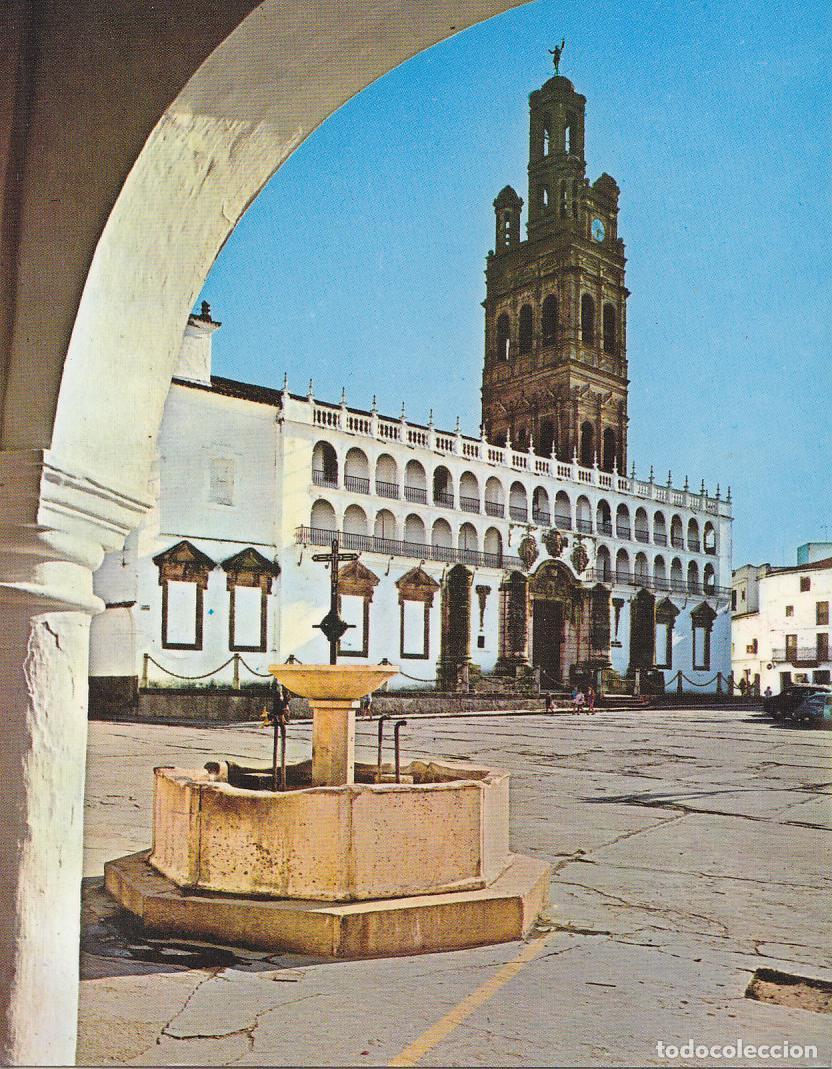 Postkarten: Postal 61645 : Llerena (Badajoz). Fuente de Zurbaran e Iglesia Parroquial - Varios