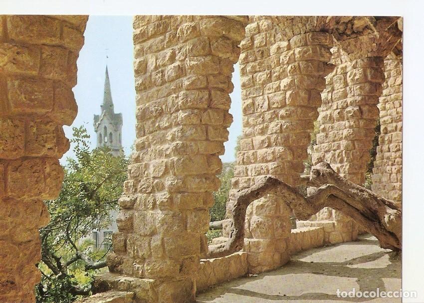Postales: Postal 035295 : Barcelona. Parque Guell (arquitecto Gaudi). Arquitectura y torre de la Casa de Gaudi
