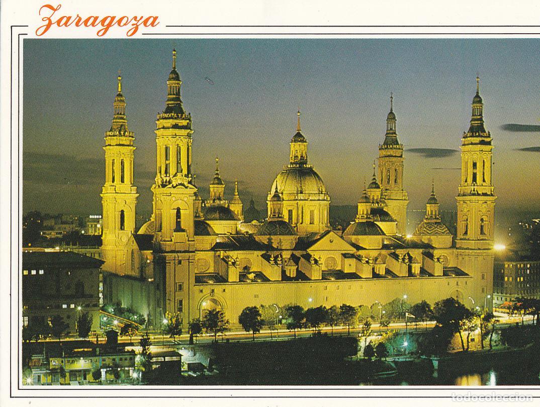 Cartoline: Postal 61893 : Zaragoza. El Pilar vista nocturna - Varios