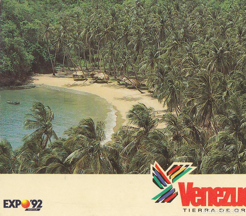 Postkarten: Postal 62053 : Expo 92 Sevilla. Venezuela Tierra de Gracia. Playa Medina Edo. Sucre - Varios