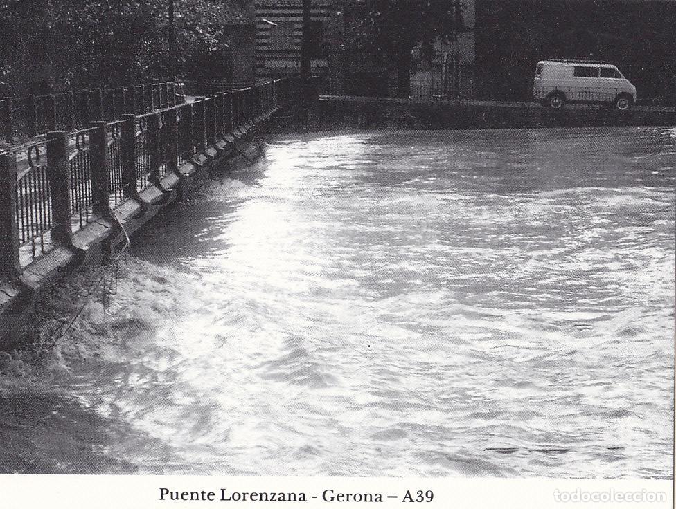 Postkarten: Postal 62167 : Gerona. Puente de Lorenzana. Inundacion - Varios