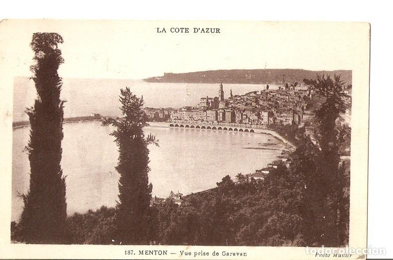 Postkarten: Postal 023144 : La Cote dAzur, Menton, Vue prise de Garavan - Varios
