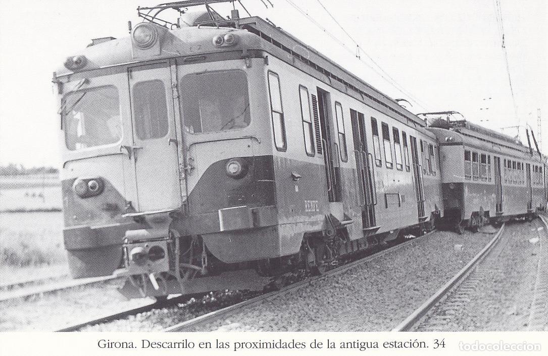 Postales: Postal 62208 : Girona. Descarrilo en las proximidades de la antigua estacion - Varios