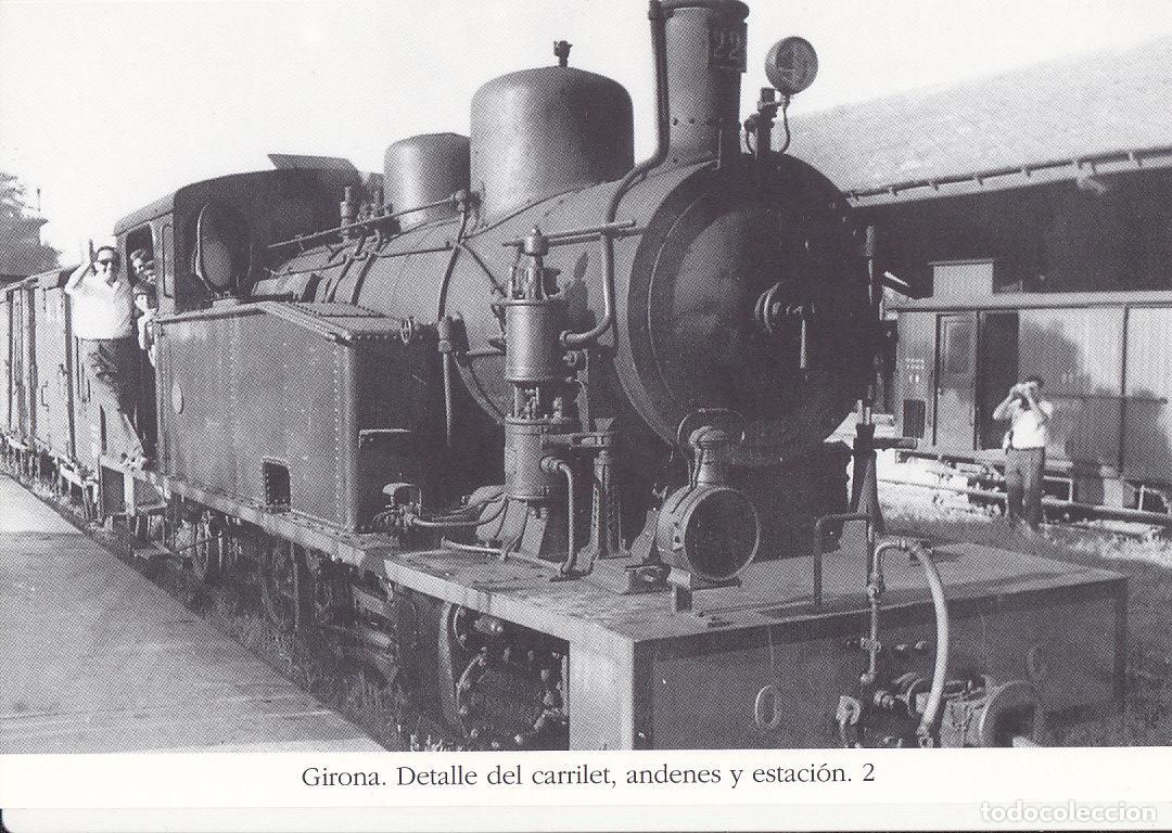 Cartoline: Postal 62243 : Girona. Detalle del carrilet andenes y estacion - Varios