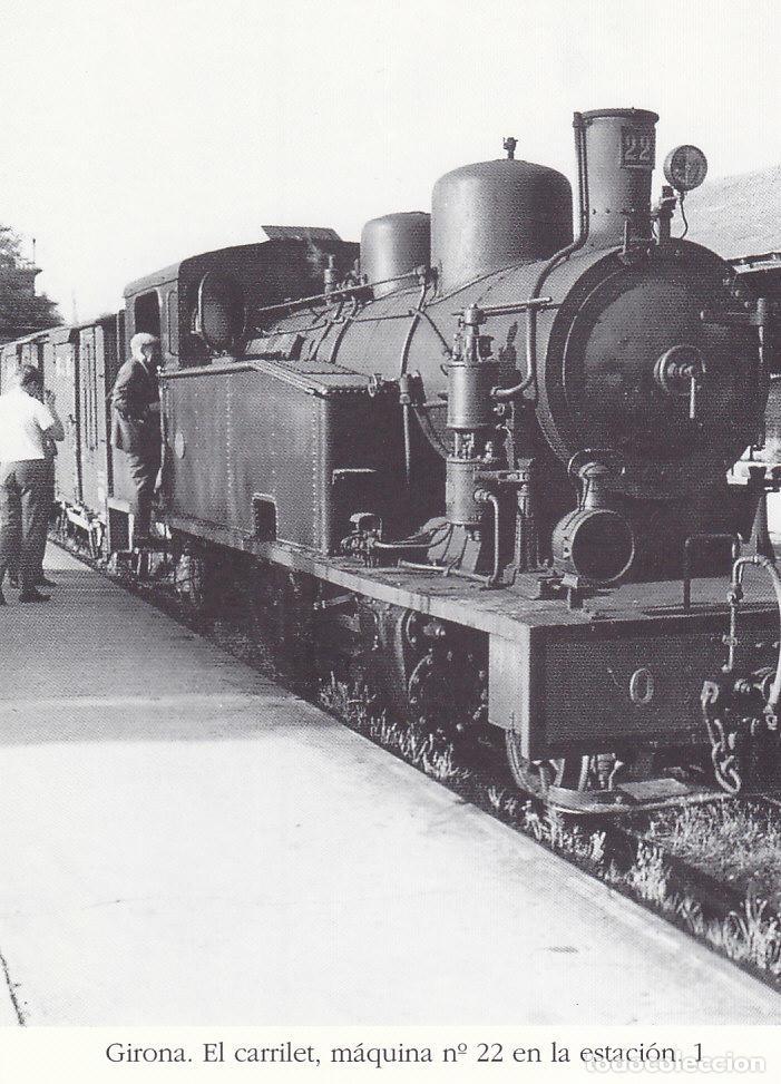 Postcards: Postal 62244 : Girona. El carrilet maquina no22 en la estacion - Varios