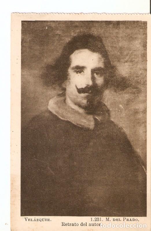 Postales: Postal 028351 : Velazquez. Retraro del autor, M. del Prado - Varios