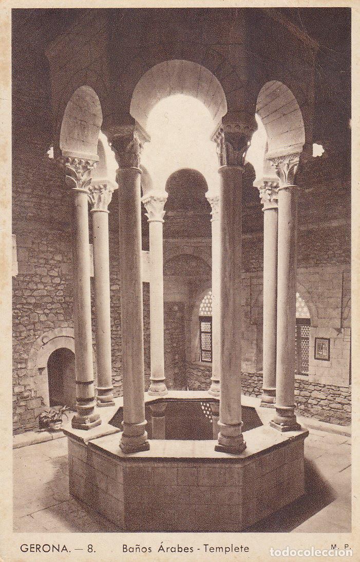Postales: Postal 62346 : Gerona. Ba&ntilde;os Arabes - Templete - Varios - Foto 1
