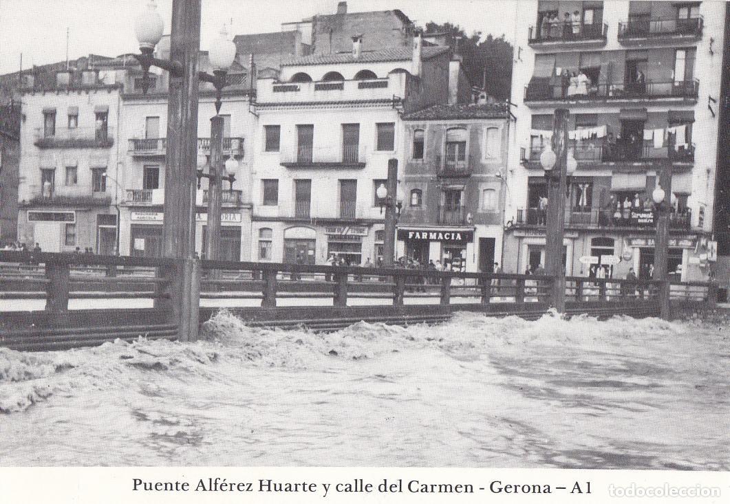 Cartoline: Postal 62401 : Puente Alferez Huarte y calle del Carmen - Gerona - Varios