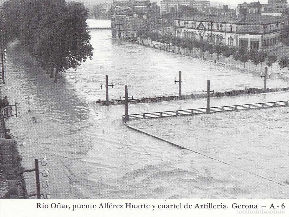 Postais: Postal 62406 : Rio O&ntilde;ar puente Alferez y cuartel de Artilleria. Gerona - Varios