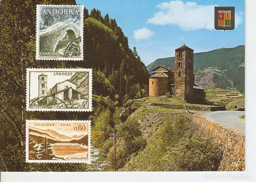 Postales: Postal 042334 : Valls dAndorra. Canillo. Iglesia romanica de San Juan de Casselles - Varios