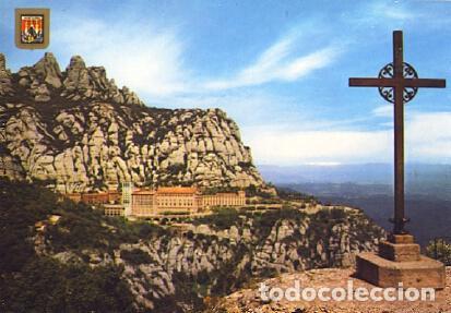 Postales: POSTAL 57369: Montserrat San Miguel al fondo el Monasterio - Varios