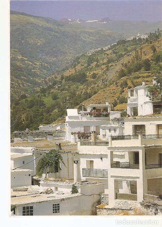 Postcards: Postal 020715 : Vista Pampaneira Capileira y Sierra Nevada al fondo. Alpujarras - Granada - Varios
