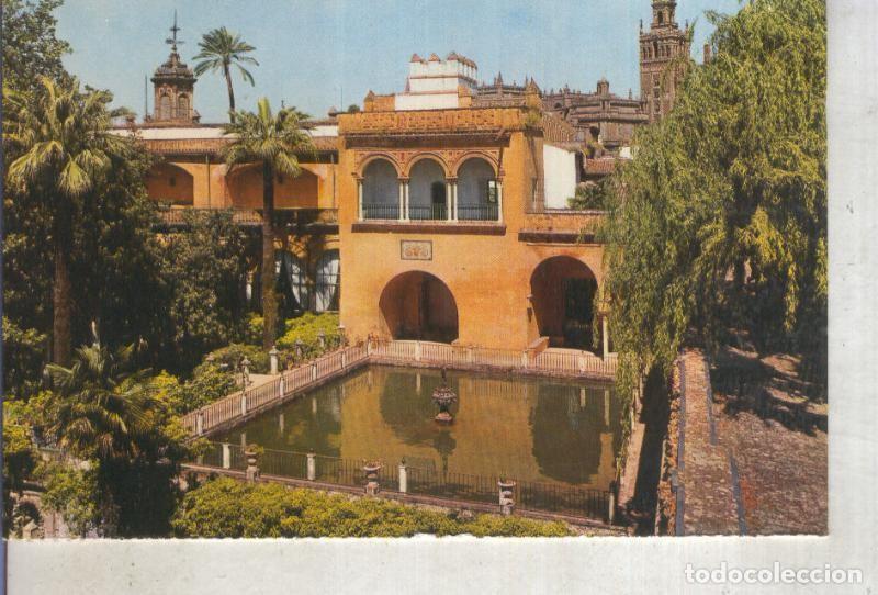 Postales: Postal 016228: La Giralda vista desde el patio de la Alcazar de Sevilla - Varios