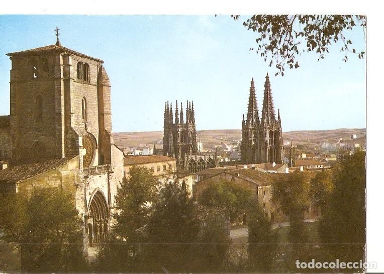 Postales: Postal 049538 : Burgos. Iglesia de San Esteban y Catedral - Varios