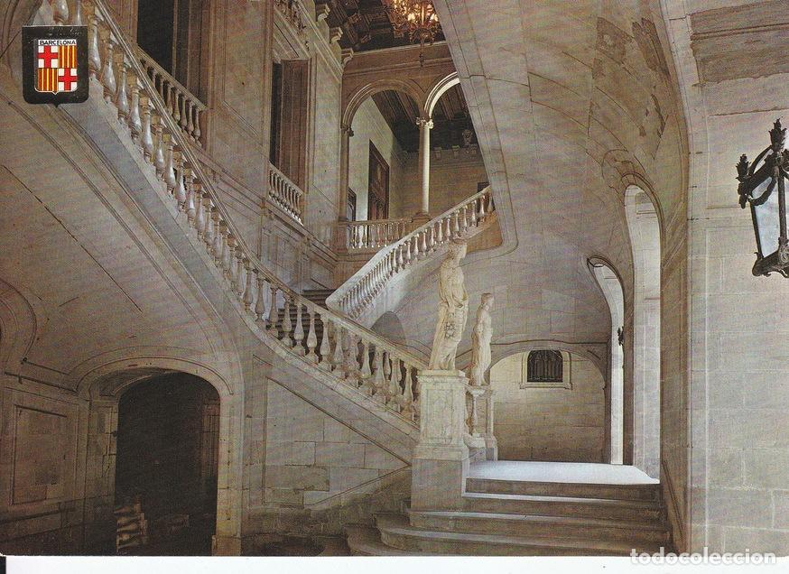 Postcards: Postal 60205: La Lonja escalera principal (Barcelona). - Varios