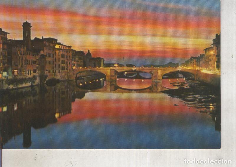 Postais: Postal 012435: Vista nocturna de Firenze, italia - Varios