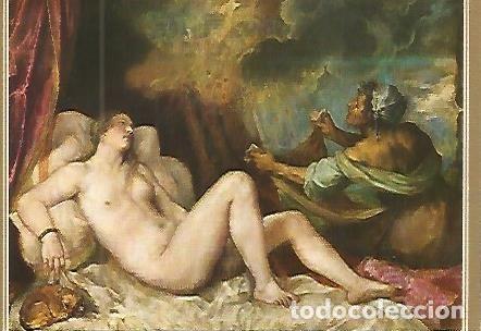 Postcards: POSTAL 53265: TIZIANO. Danae recibiendo la lluvia de oro - Varios