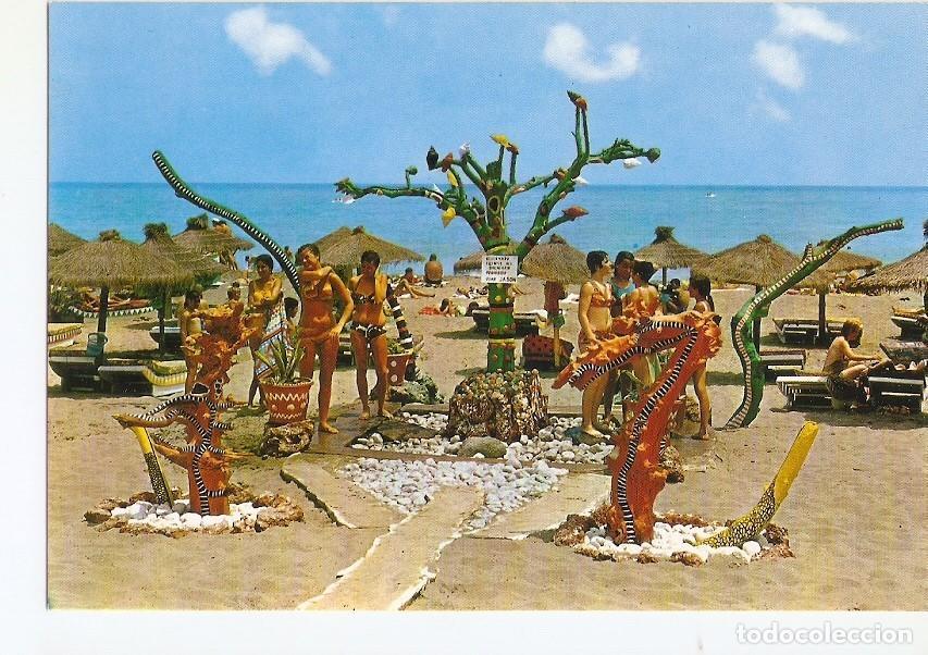 Postcards: Postal 028659 : Costa del Sol - Torremolinos, playa del Bajondillo - Varios