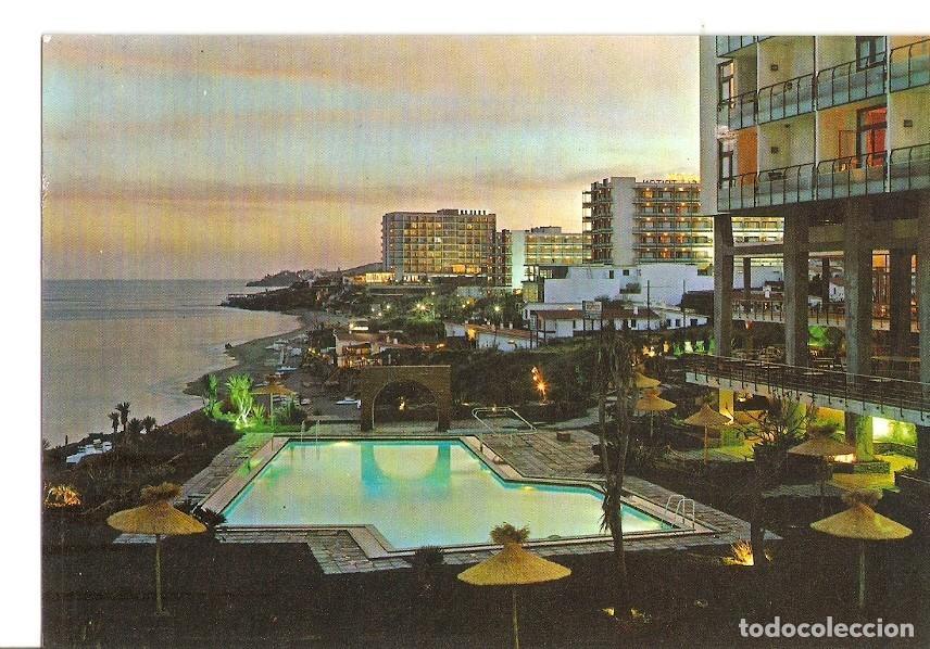 Postales: Postal 028863 : Torremolinos (Costa del Sol). Hoteles y Playa de noche - Varios