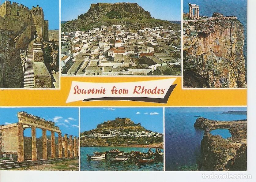 Cartoline: Postal 029998 : Souvenir from Rhodes - Varios