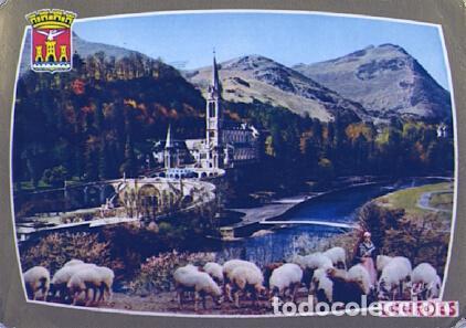 Cartoline: POSTAL 57584: Lourdes La Basilique le Gave et les nouveaux Ponts - Varios