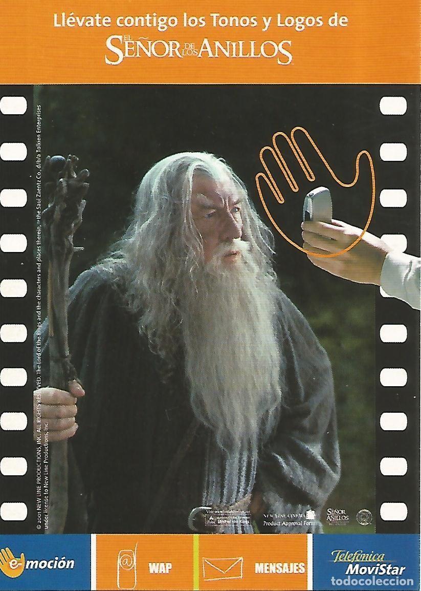 Postales: Postal publicitaria 52417: El Se&ntilde;or de los Anillos. Movistar - Varios