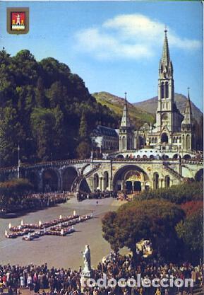 Postales: POSTAL 57732: Lourdes Los enfermos asistiendo al Via Crucis - Varios
