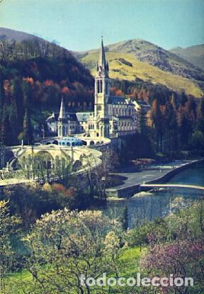 Postkarten: POSTAL 57733: Lourdes La Basilique le Gave et le nouveau Pont - Varios
