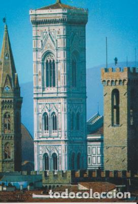 Postkarten: POSTAL 57816: El campanario de Giotto el campanario de la abadia florentina y la torre del Bargello