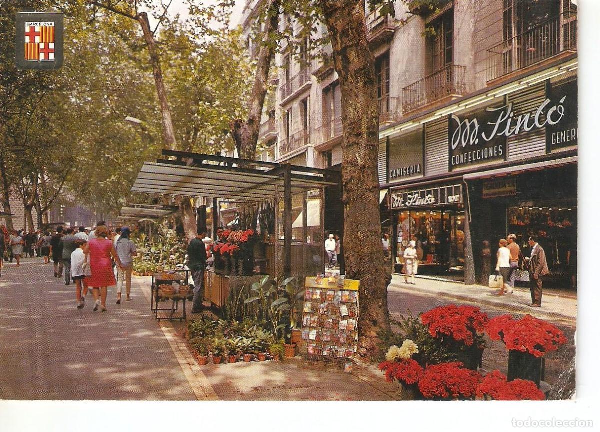 Cartes Postales: Postal 038358 : Barcelona. Rambla de las Flores - Varios
