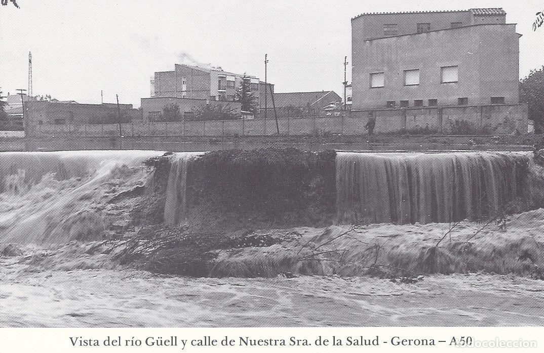 Postkarten: Postal 62178 : Vista del rio Guell y calle de Nuestra Sra. De la Salud - Gerona - Varios