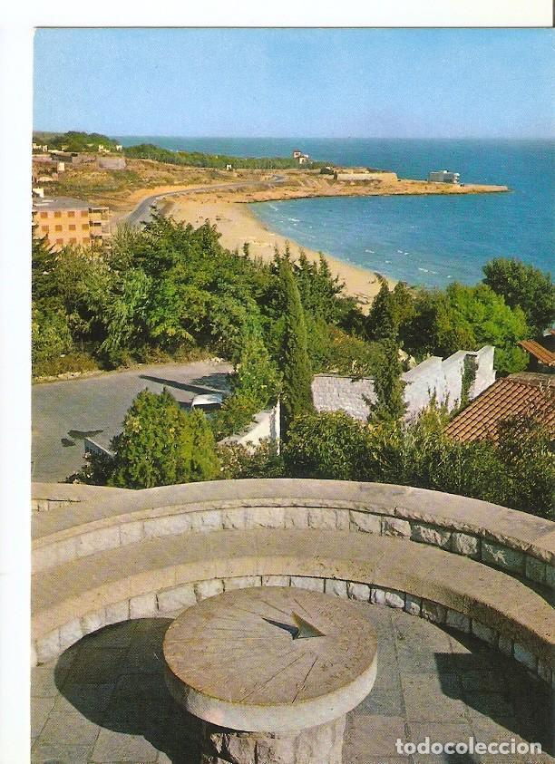 Postkarten: Postal 041829 : Tarragona (Costa Dorada) Espa&ntilde;a. Reloj del Sol del Parque del Milagro. Al fondo la P