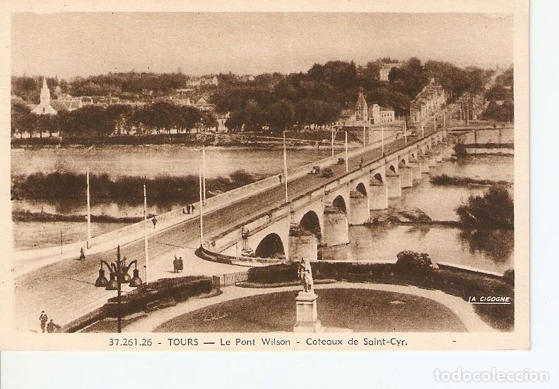 Postkarten: Postal 027019 : Tours. Le Pont Wilson - Coteaux de Saint-Cyr - Varios