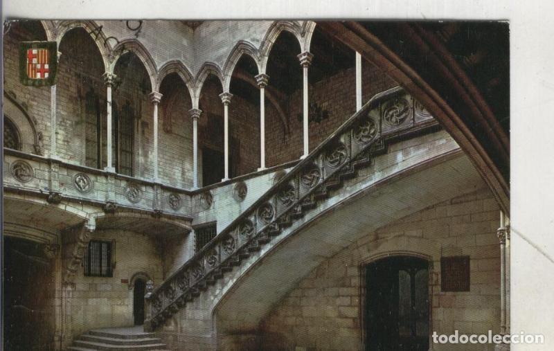 Postais: Postal 3980 : Barcelona: Escalera y galeria gotica, palacio de la diputacion - Varios