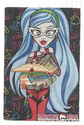 Postales: Photocards: MONSTER HIGH, Numero 056: Ghoulia Yelps (Panini 2011) - Mattel