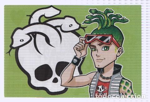 Postales: Photocards: MONSTER HIGH, Numero 061: Deuce Gorgon (Panini 2011) - Mattel