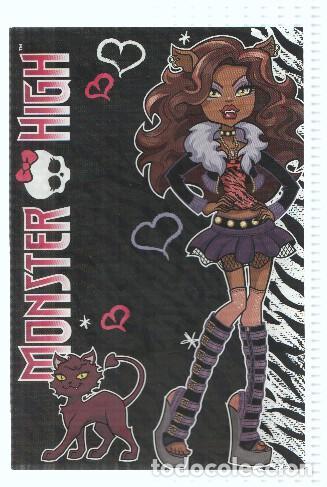 Postales: Photocards: MONSTER HIGH, Numero 003: Clawdeen Wolf (Panini 2011) - Mattel