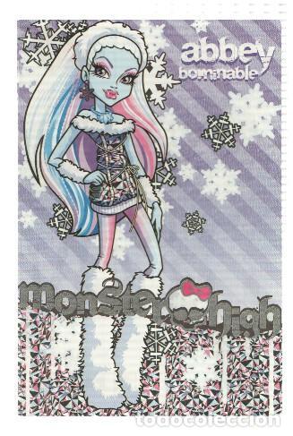 Postales: Photocards: MONSTER HIGH, Numero 066: Abbey Bominable (Panini 2011) - Mattel