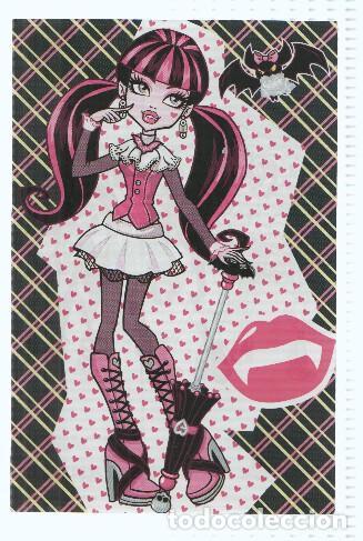 Postales: Photocards: MONSTER HIGH, Numero 022: Draculaura (Panini 2011) - Mattel