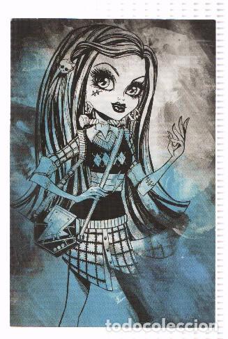 Postales: Photocards: MONSTER HIGH, Numero 087: Frankie Stein (Panini 2011) - Mattel