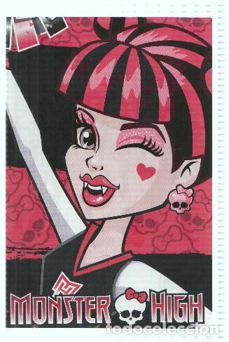 Postales: Photocards: MONSTER HIGH, Numero 028: Draculaura (Panini 2011) - Mattel