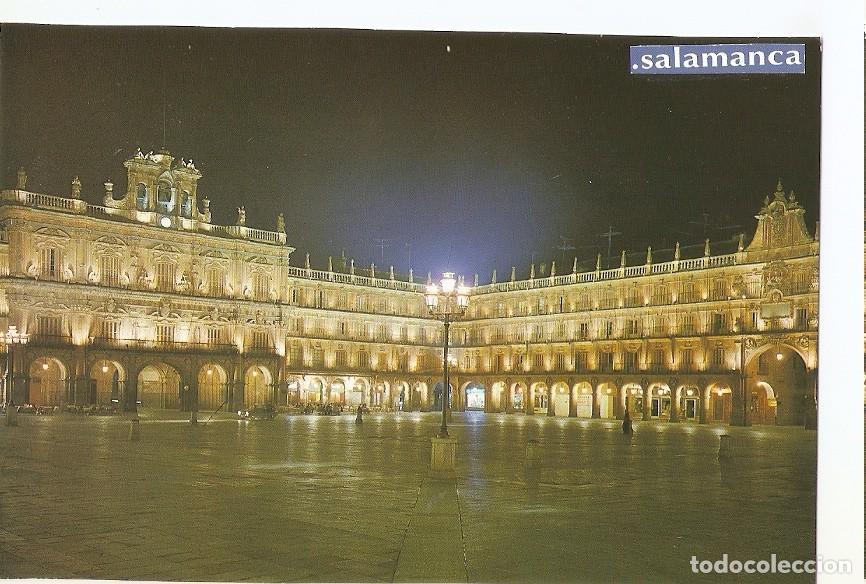 Postales: Postal 044957 : Salamanca. Plaza Mayor y Ayuntamiento iluminado - Varios