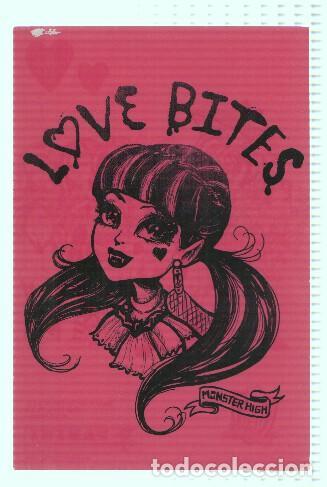 Postales: Photocards: MONSTER HIGH, Numero 092: Draculaura, Love Bites (Panini 2011) - Mattel
