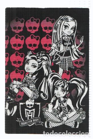 Postkarten: Photocards: MONSTER HIGH, Numero 097: Frankie Stein, Clawdeen Wolf y Darculaura (Panini 2011) - Matt