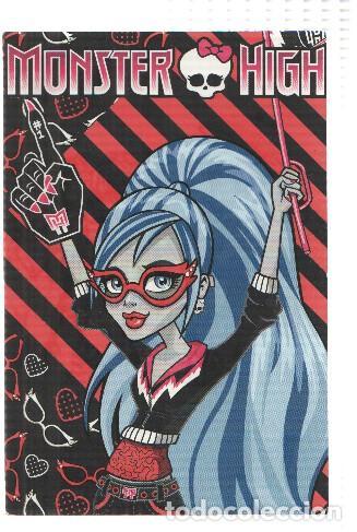 Postales: Photocards: MONSTER HIGH, Numero 054: Ghoulia Yelps (Panini 2011) - Mattel