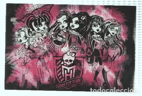 Postales: Photocards: MONSTER HIGH, Numero 090: Frankie Stein, Clawdeen Wolf, Darculaura, Cleo de Nile, Ghouli