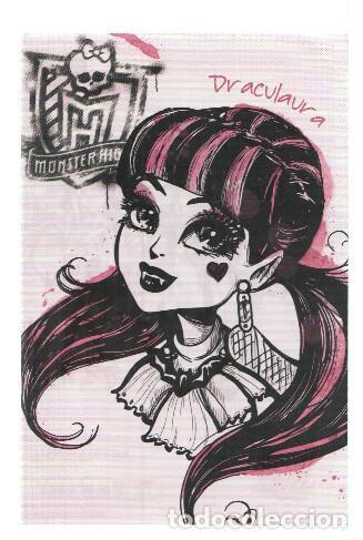 Postales: Photocards: MONSTER HIGH, Numero 080: Draculaura (Panini 2011) - Mattel