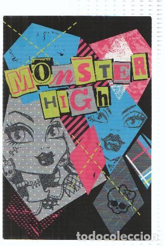 Postales: Photocards: MONSTER HIGH, Numero 091: Frankie Stein y Clawdeen Wolf (Panini 2011) - Mattel