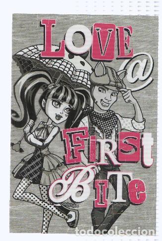 Postales: Photocards: MONSTER HIGH, Numero 101: Darculaura y Clawd Wolf (Panini 2011) - Mattel